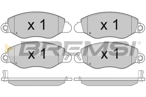 Brake Pad Set, disc brake (BP3010)