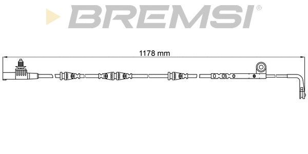 Warning Contact, brake pad wear (WI0629)