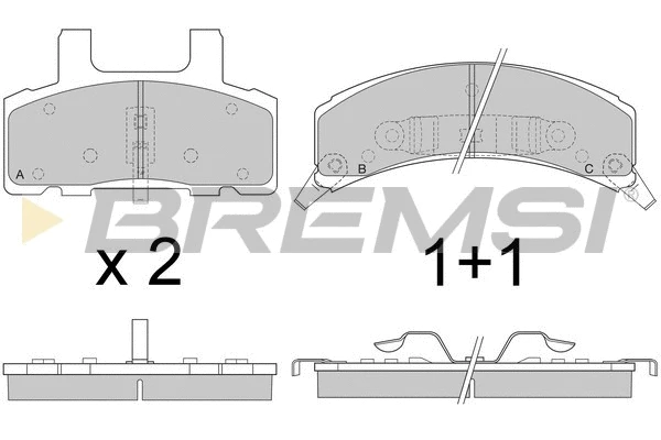 Brake Pad Set, disc brake (BP2790)