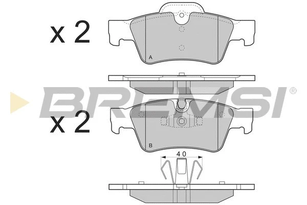 Brake Pad Set, disc brake (BP3280)