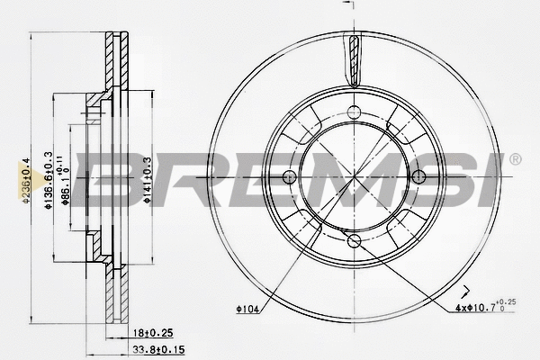 Brake Disc (CD6692V)