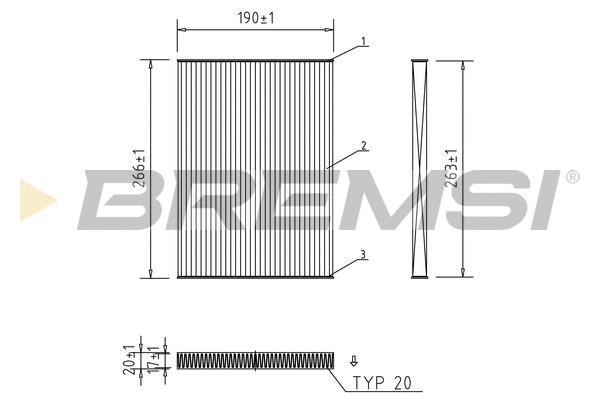 Filter, cabin air (FC0076A)