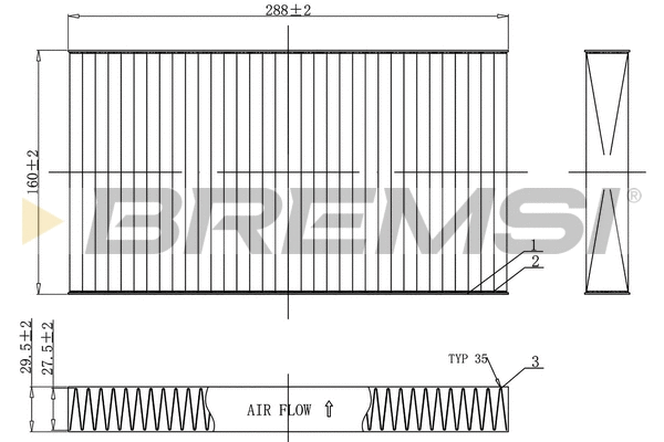Filter, cabin air (FC0477C)