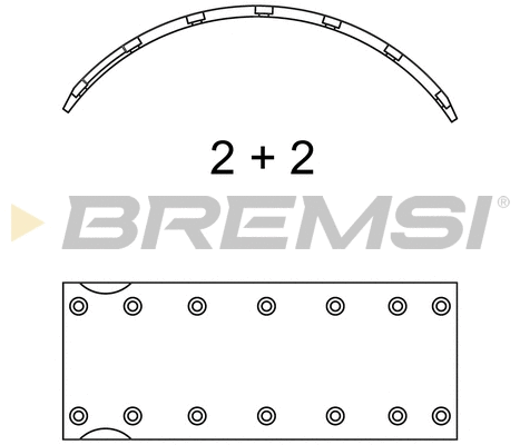Brake Shoe Set (GF0994)