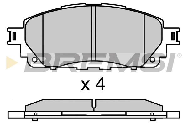 Brake Pad Set, disc brake (BP3771)
