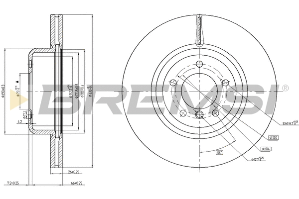 Brake Disc (CD7811V)