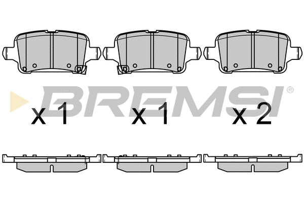 Brake Pad Set, disc brake (BP3723)
