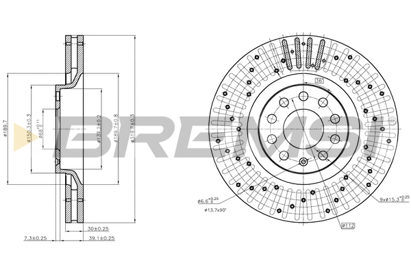 Brake Disc (CD7422V)