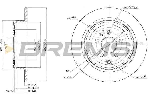 Brake Disc (CD6757S)