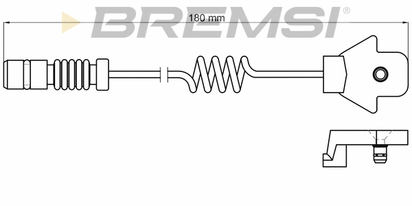 Warning Contact, brake pad wear (WI0507)