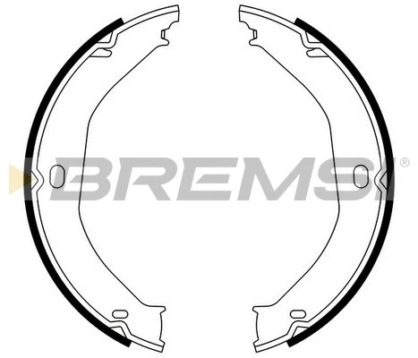 Brake Shoe Set, parking brake (GF4807)