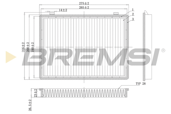 Filter, cabin air (FC0466C)