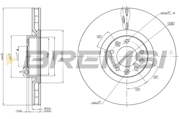 Brake Disc (CD8234V)