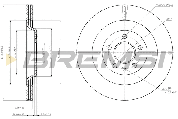 Brake Disc (CD7667V)