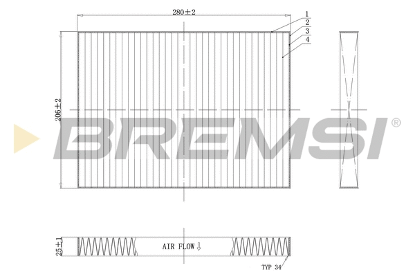 Filter, cabin air (FC0084C)