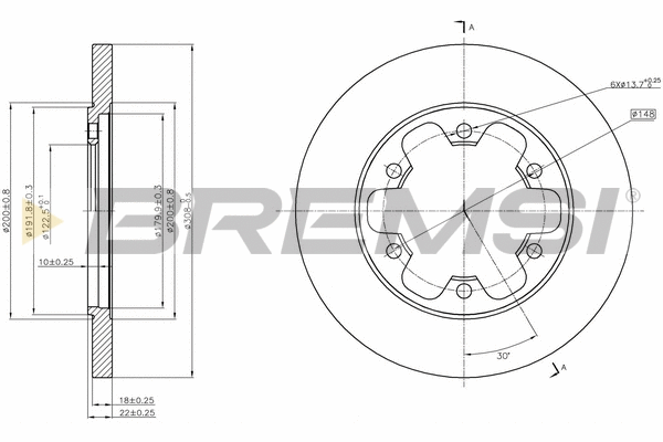 Brake Disc (CD8485S)