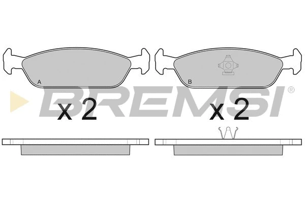 Brake Pad Set, disc brake (BP2444)