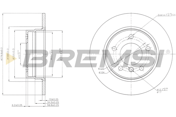 Brake Disc (CD7303S)
