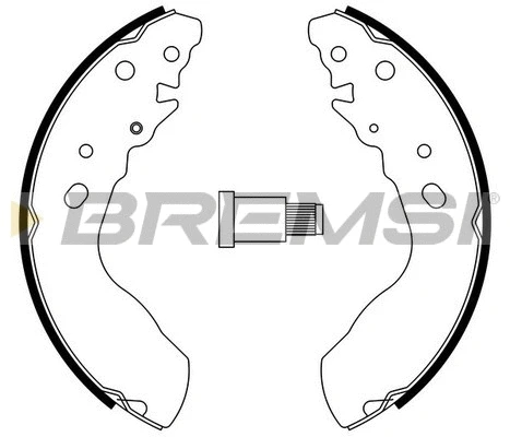 Brake Shoe Set (GF0915)