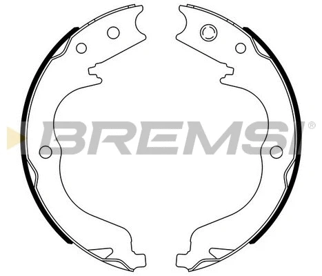 Brake Shoe Set, parking brake (GF0109)