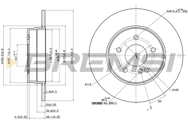 Brake Disc (CD6963S)