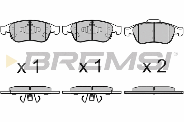 Brake Pad Set, disc brake (BP3671)