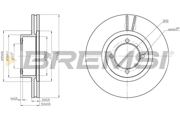 Brake Disc (CD6305V)