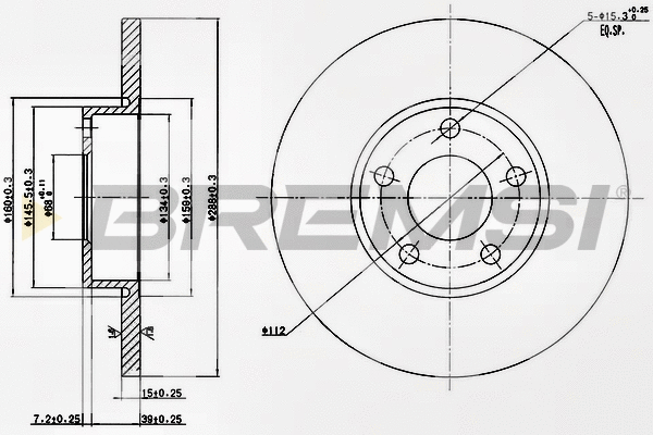 Brake Disc (CD6324S)