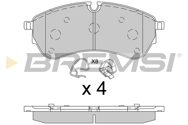 Brake Pad Set, disc brake (BP3846)