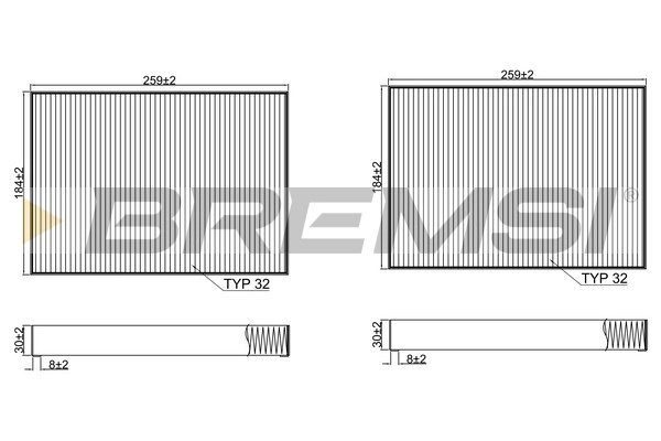 Filter, cabin air (FC2540C)