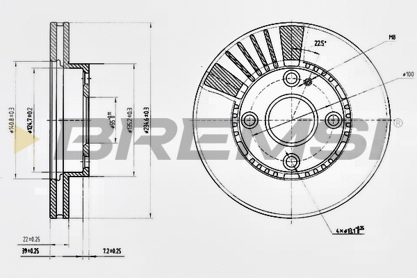 Brake Disc (CD7104V)