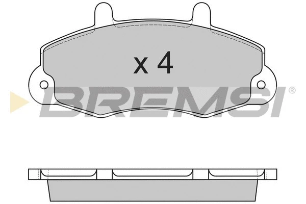 Brake Pad Set, disc brake (BP2525)