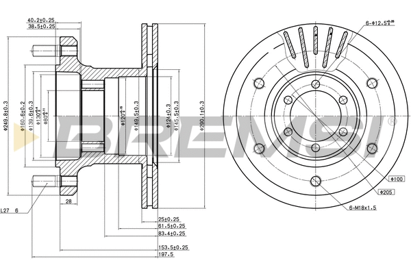 Brake Disc (CD5133V)