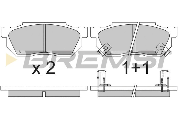 Brake Pad Set, disc brake (BP2289)