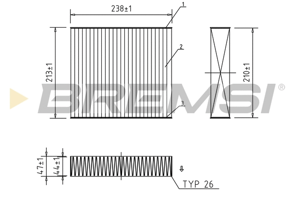 Filter, cabin air (FC0401C)