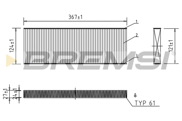 Filter, cabin air (FC1339)