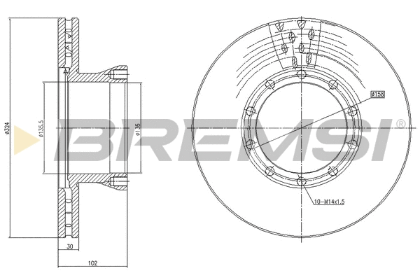 Brake Disc (CD5143V)