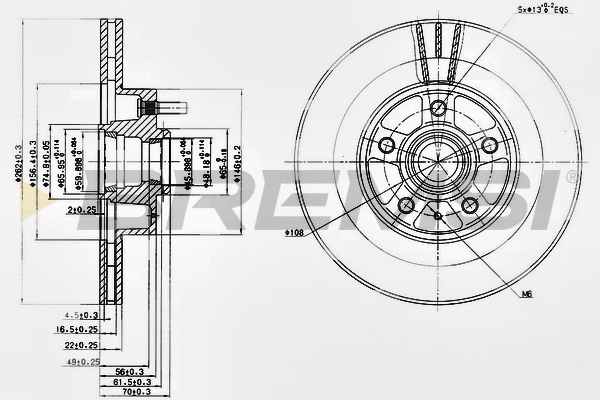 Brake Disc (CD6177V)