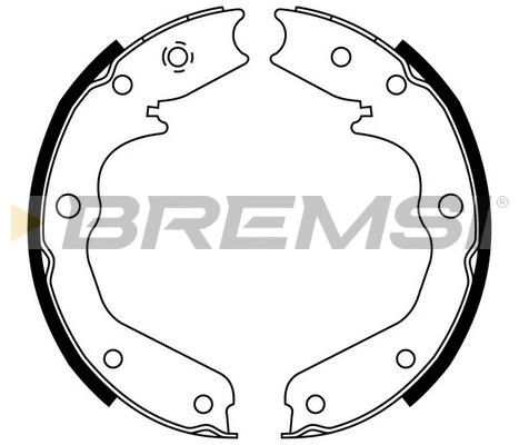 Brake Shoe Set, parking brake (GF0356)