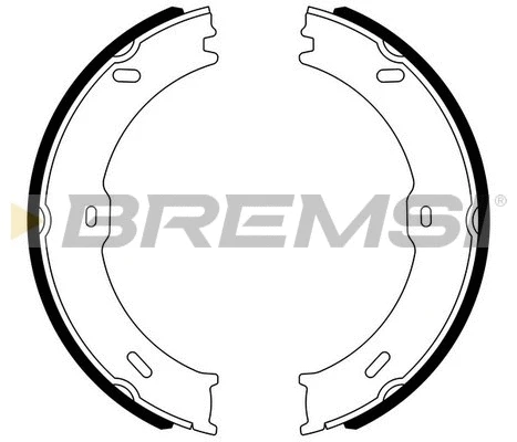 Brake Shoe Set, parking brake (GF0315)
