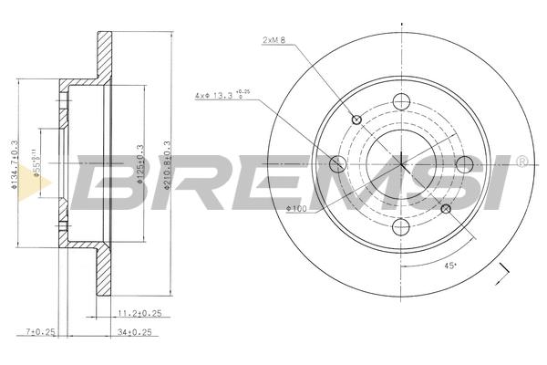 Brake Disc (CD7302S)