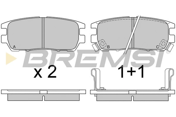 Brake Pad Set, disc brake (BP2574)