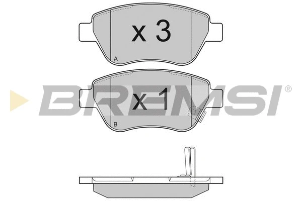 Brake Pad Set, disc brake (BP3294)