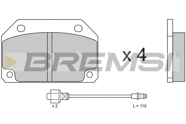 Brake Pad Set, disc brake (BP2154)