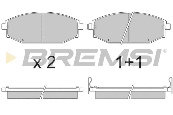 Brake Pad Set, disc brake (BP2871)