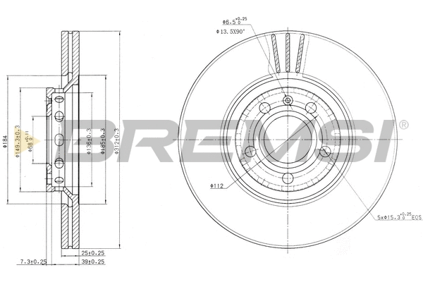Brake Disc (CD7156V)