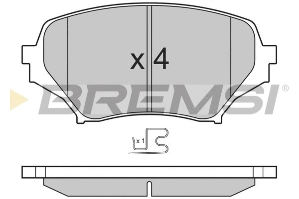 Brake Pad Set, disc brake (BP3260)
