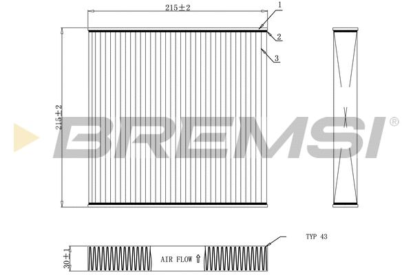 Filter, cabin air (FC0909)