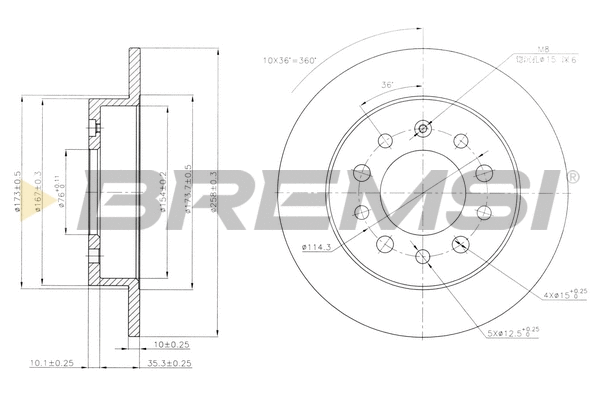 Brake Disc (CD7955S)