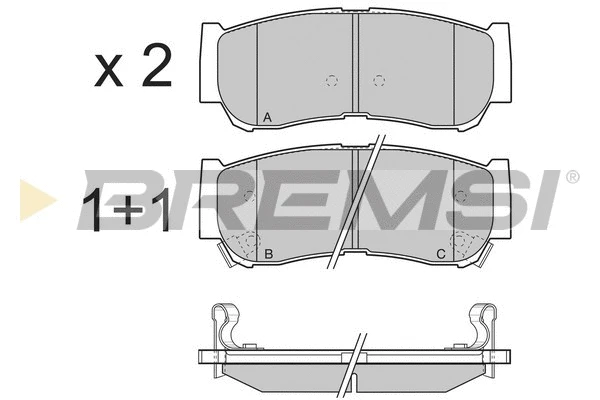 Brake Pad Set, disc brake (BP3314)
